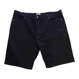 Signature Levi Strauss Men’s Denim Jean Shorts Black Stretch Size 44 Big Man